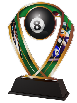 Acrylpokal Billiard